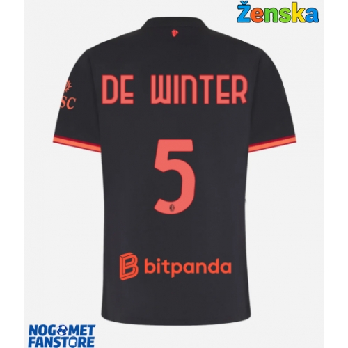 AC Milan Koni De Winter #5 Rezervni Dres za Ženska 2026-27 Kratak Rukav